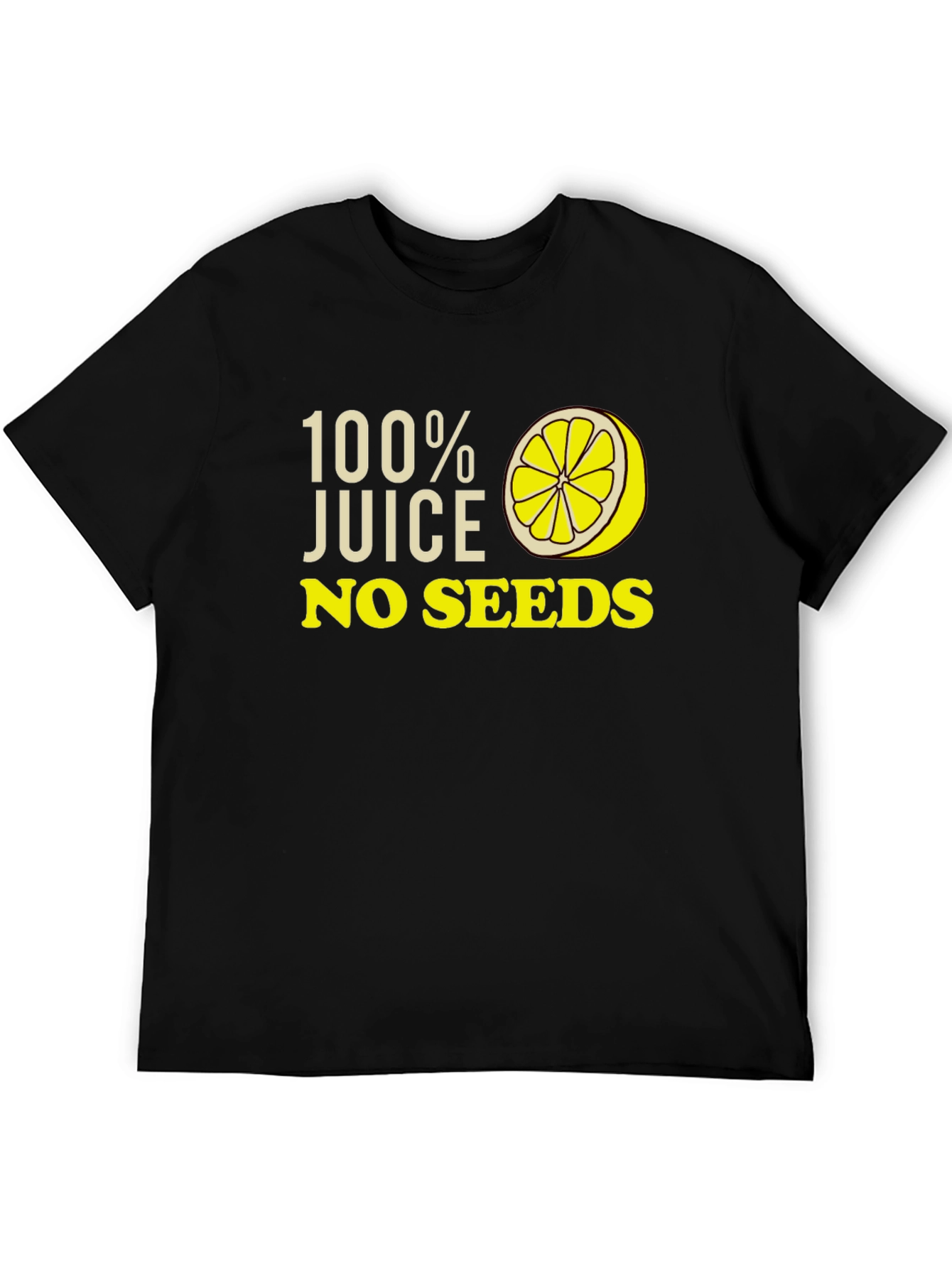 100% Juice No Seeds Graphic Tee - Black