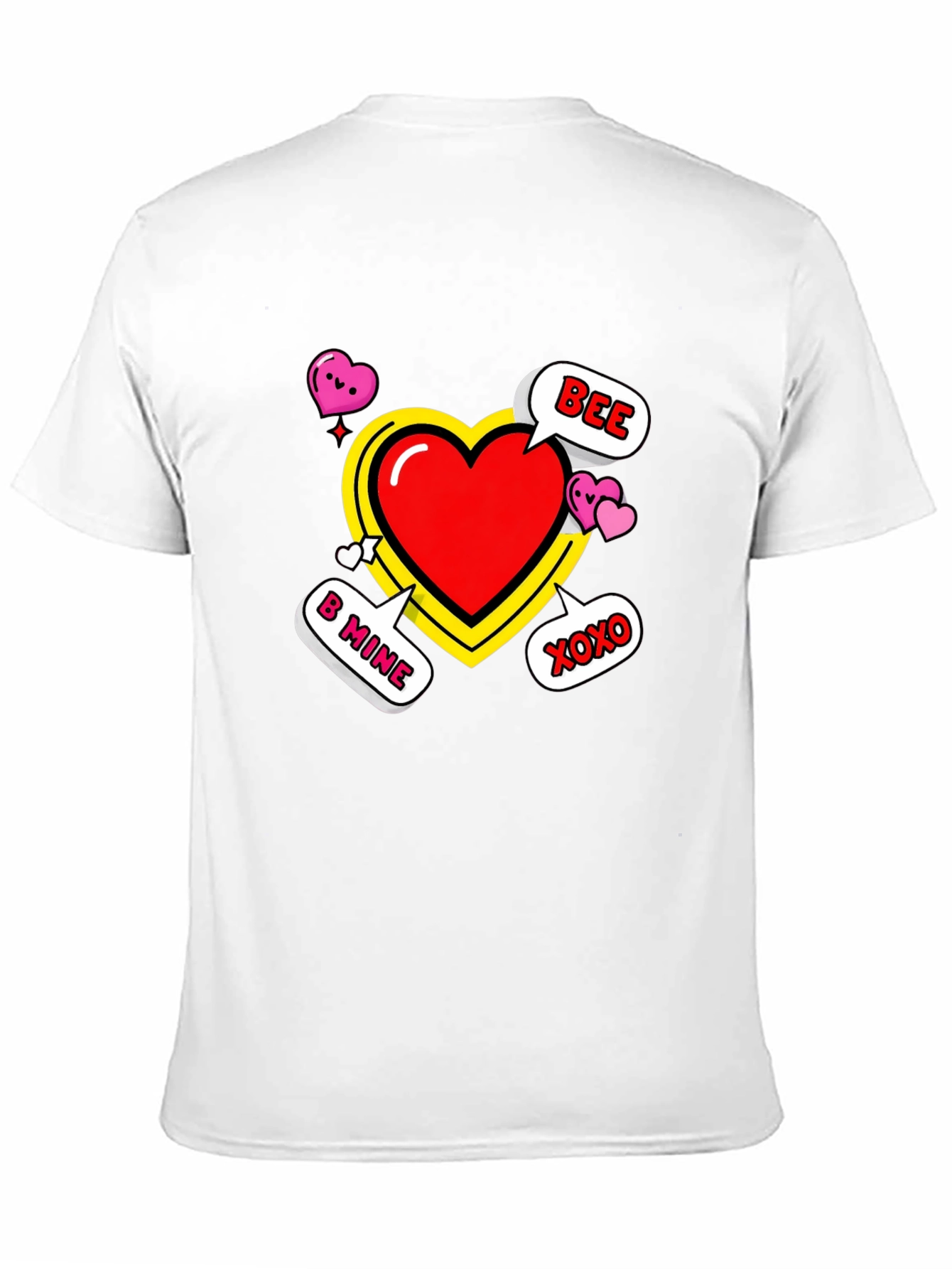 Valentines Day Heart T-Shirt - B Mine Bee XOXO!