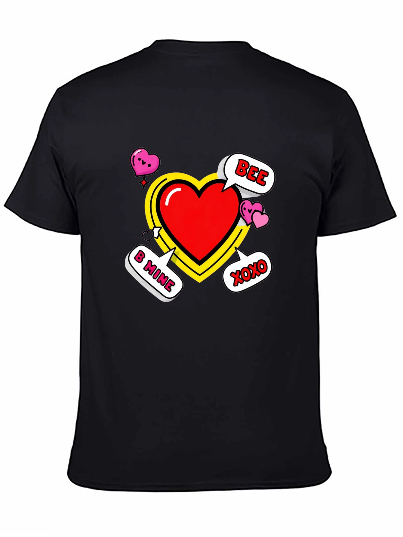 Valentines Day Heart T-Shirt - B Mine Bee XOXO!