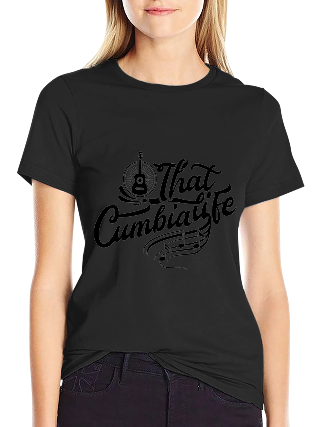 That Cumbia Life Black Graphic Tee