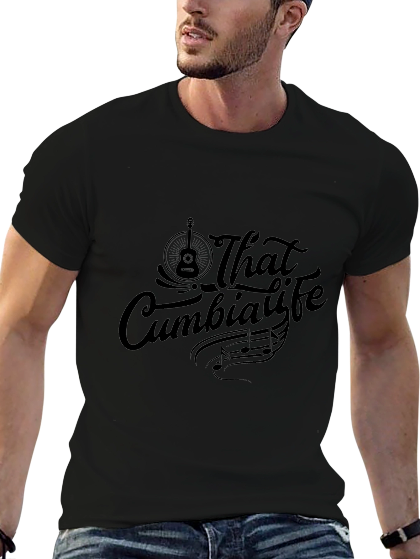 That Cumbia Life Black Graphic Tee