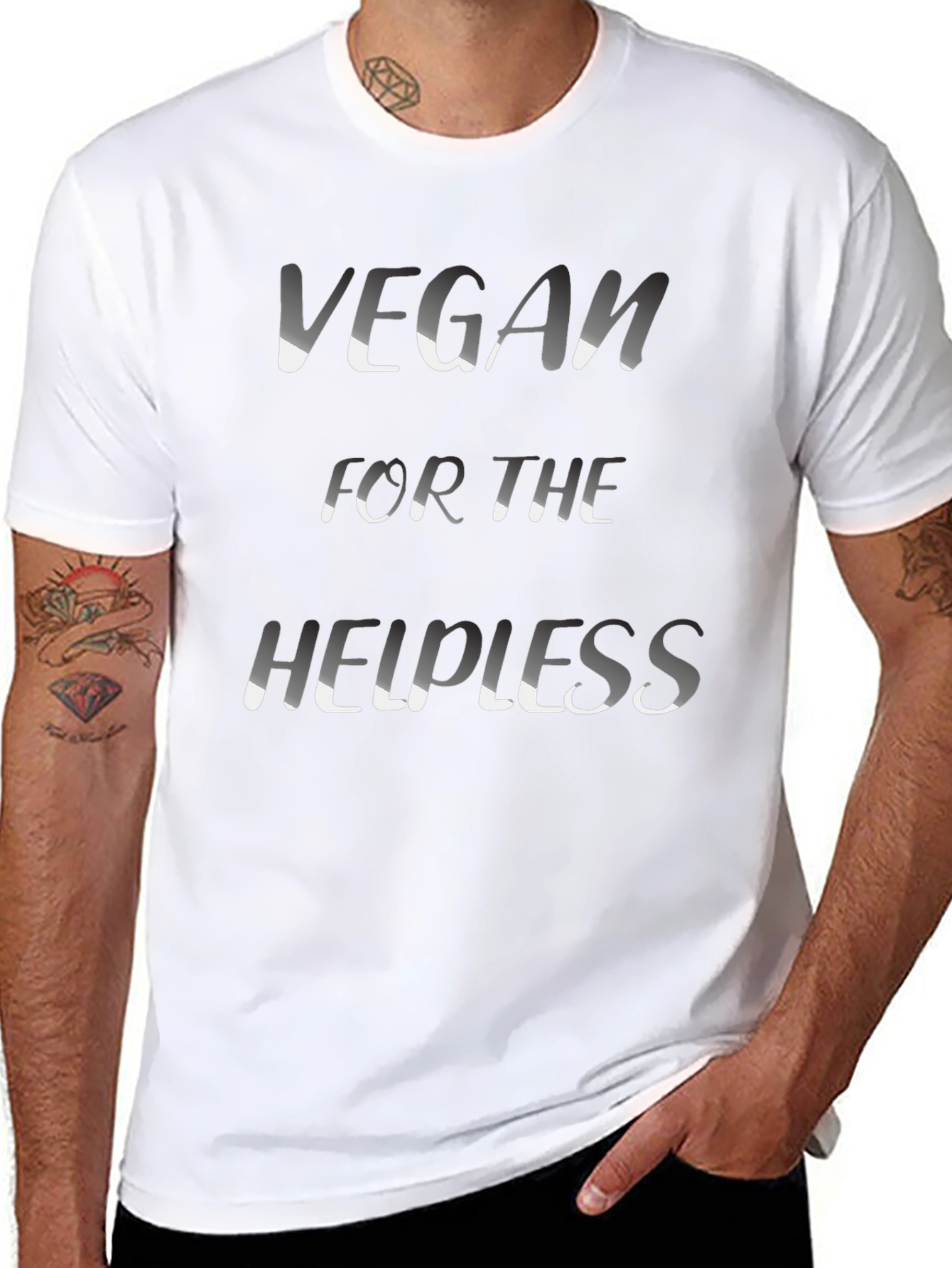 Vegan for the Helpless Graphic Tee