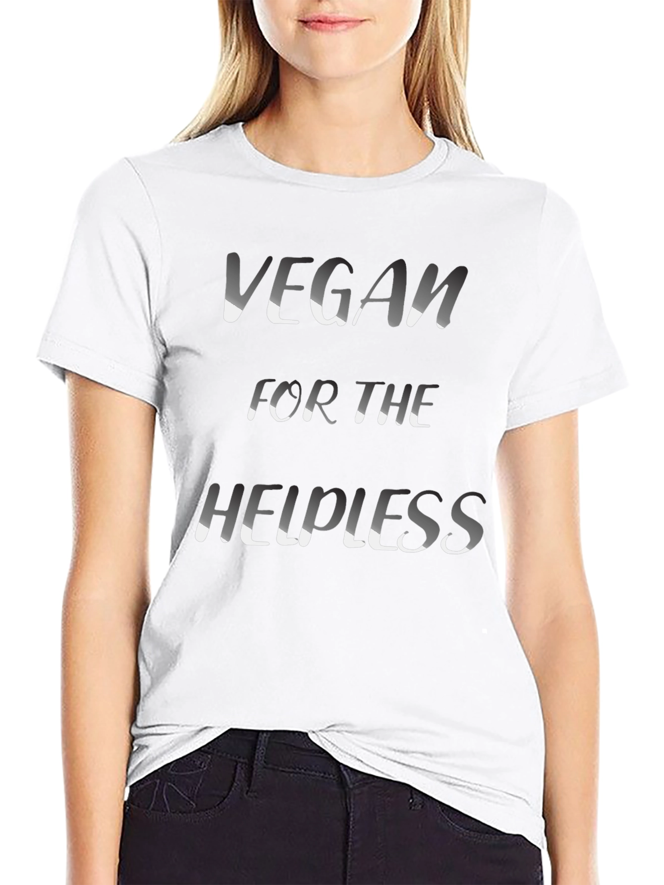 Vegan for the Helpless Graphic Tee