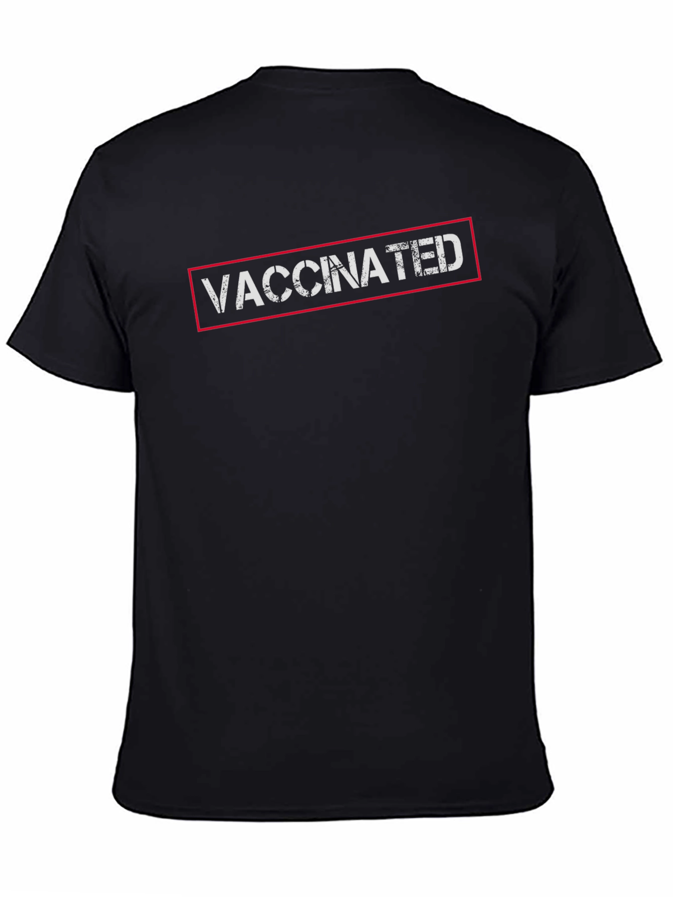 Vaccinated Black T-Shirt