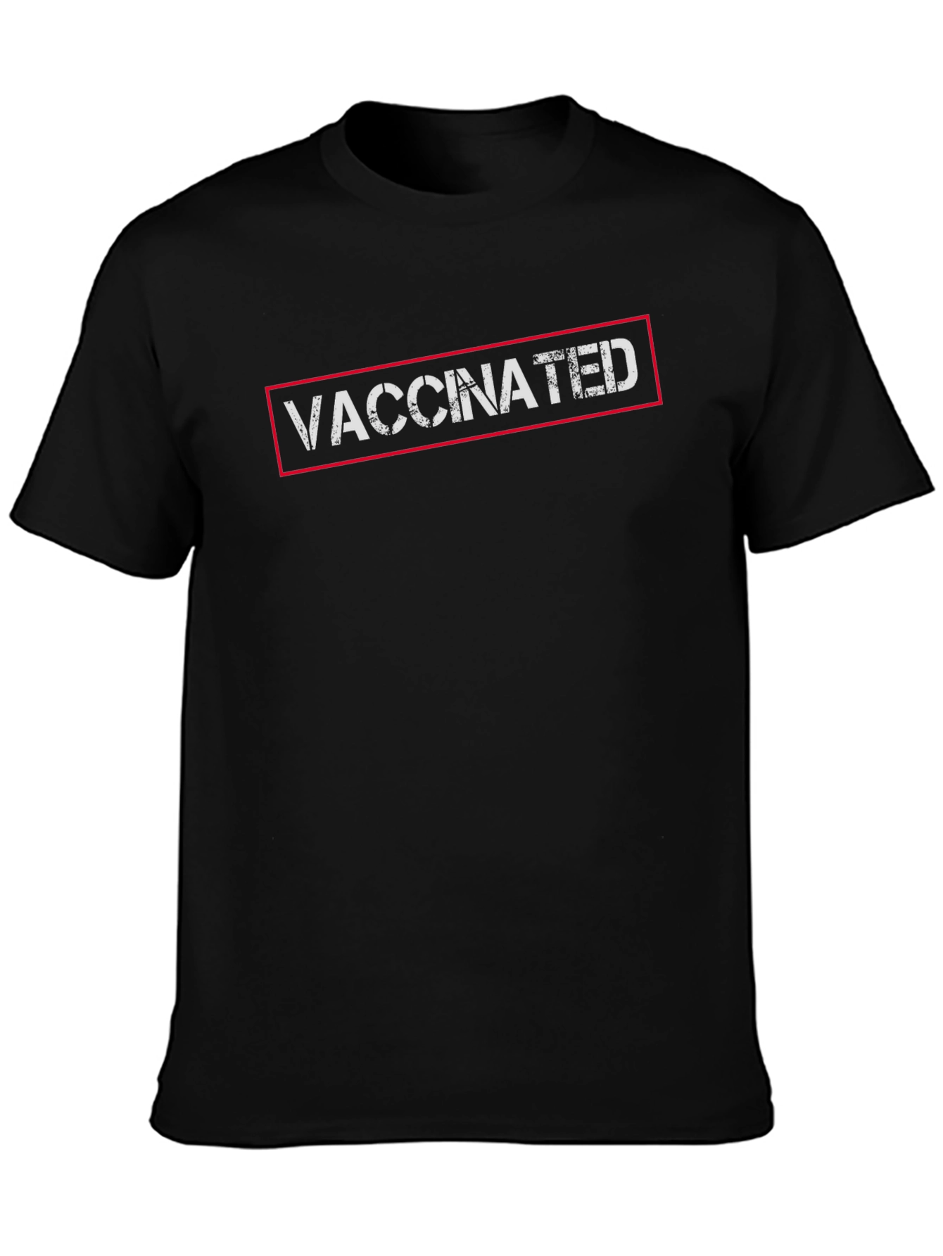 Vaccinated Black T-Shirt