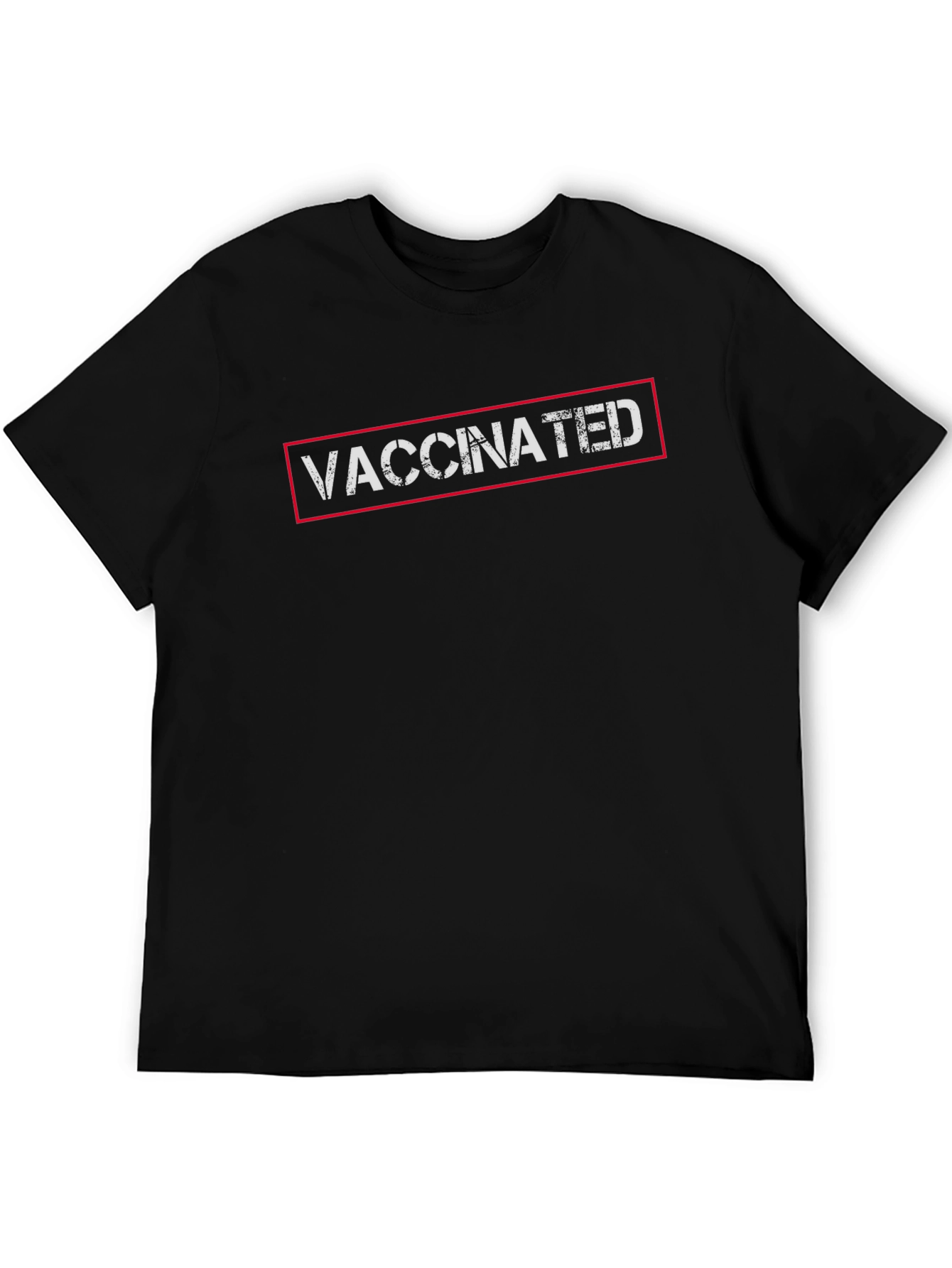 Vaccinated Black T-Shirt