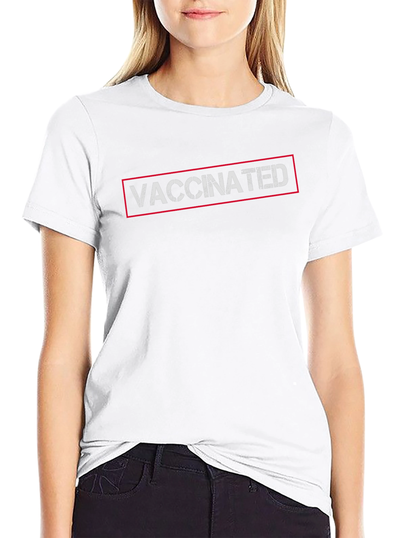 Vaccinated Black T-Shirt