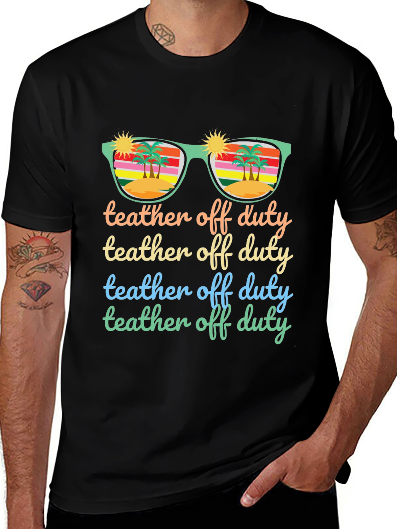 Teacher Off Duty Summer T-Shirt
