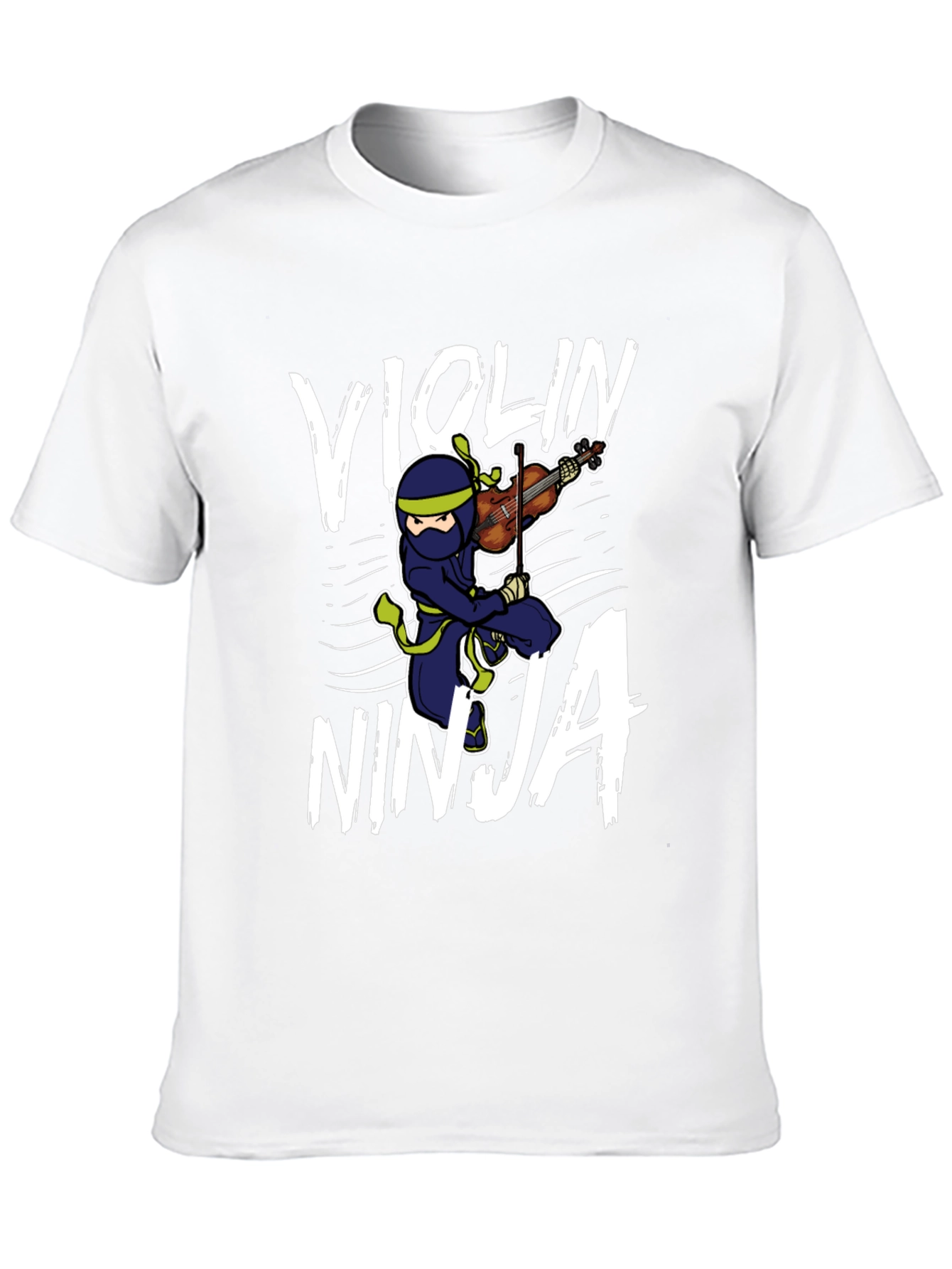 Violin Ninja Black Graphic T-Shirt