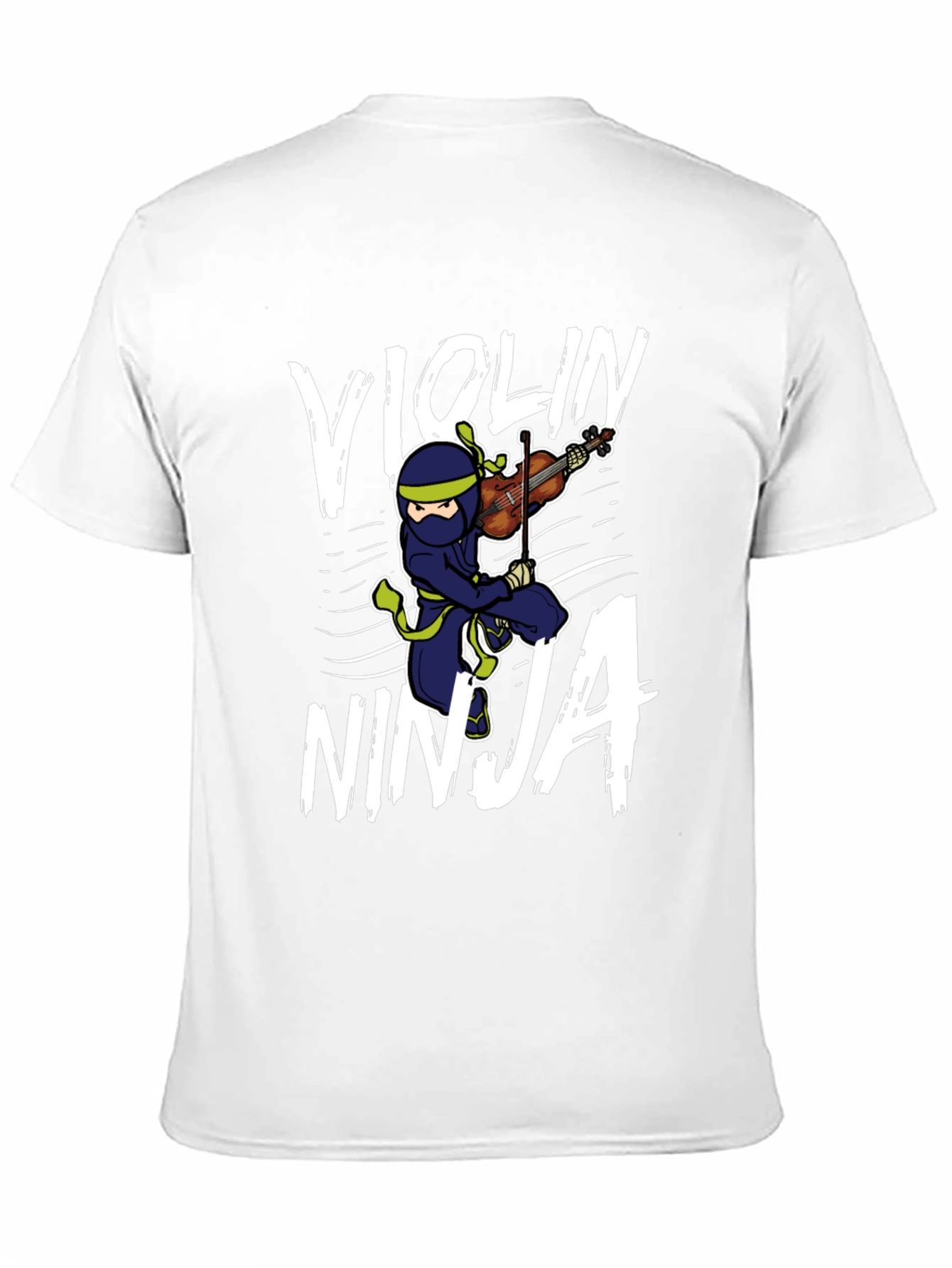 Violin Ninja Black Graphic T-Shirt