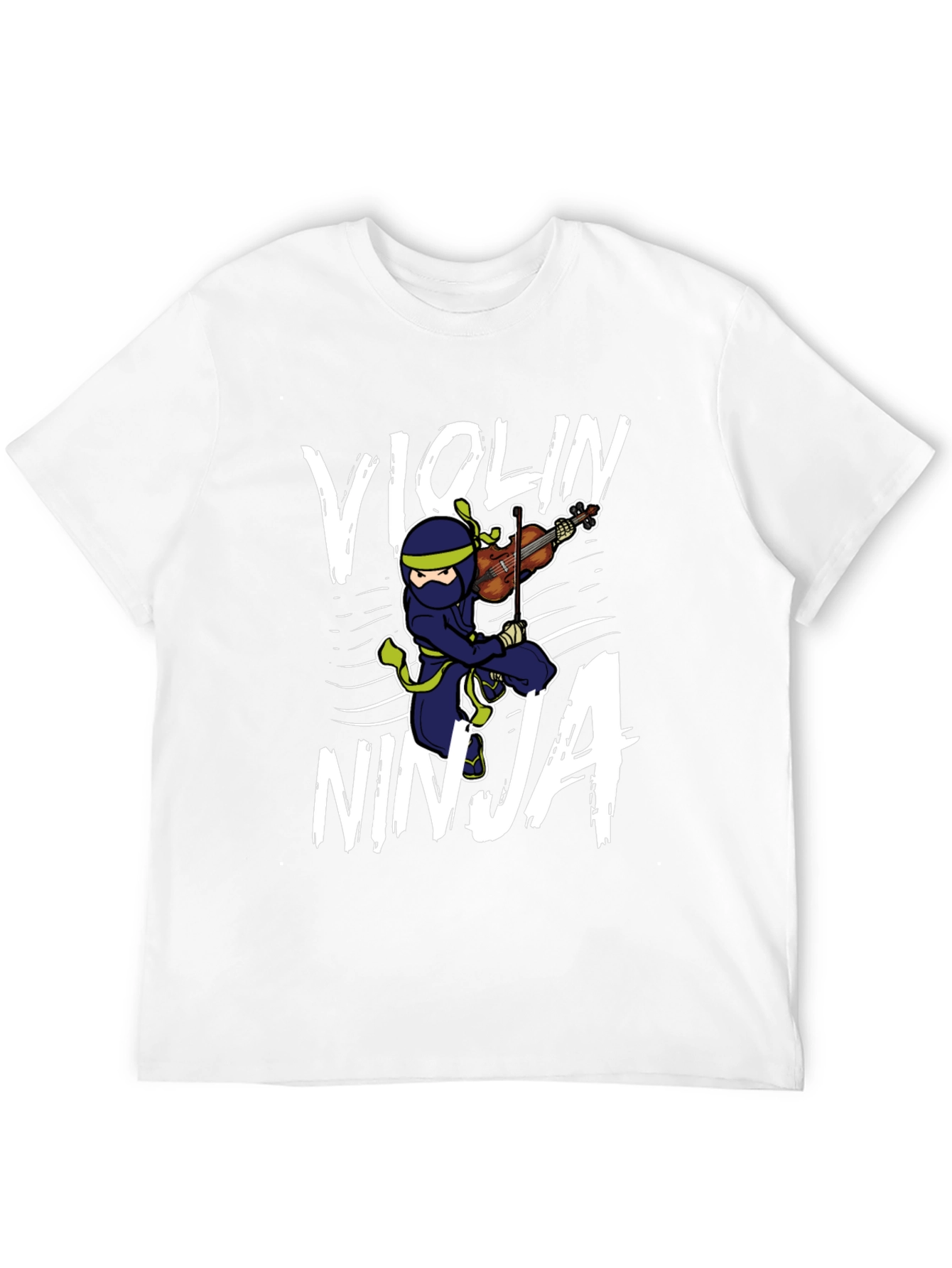 Violin Ninja Black Graphic T-Shirt