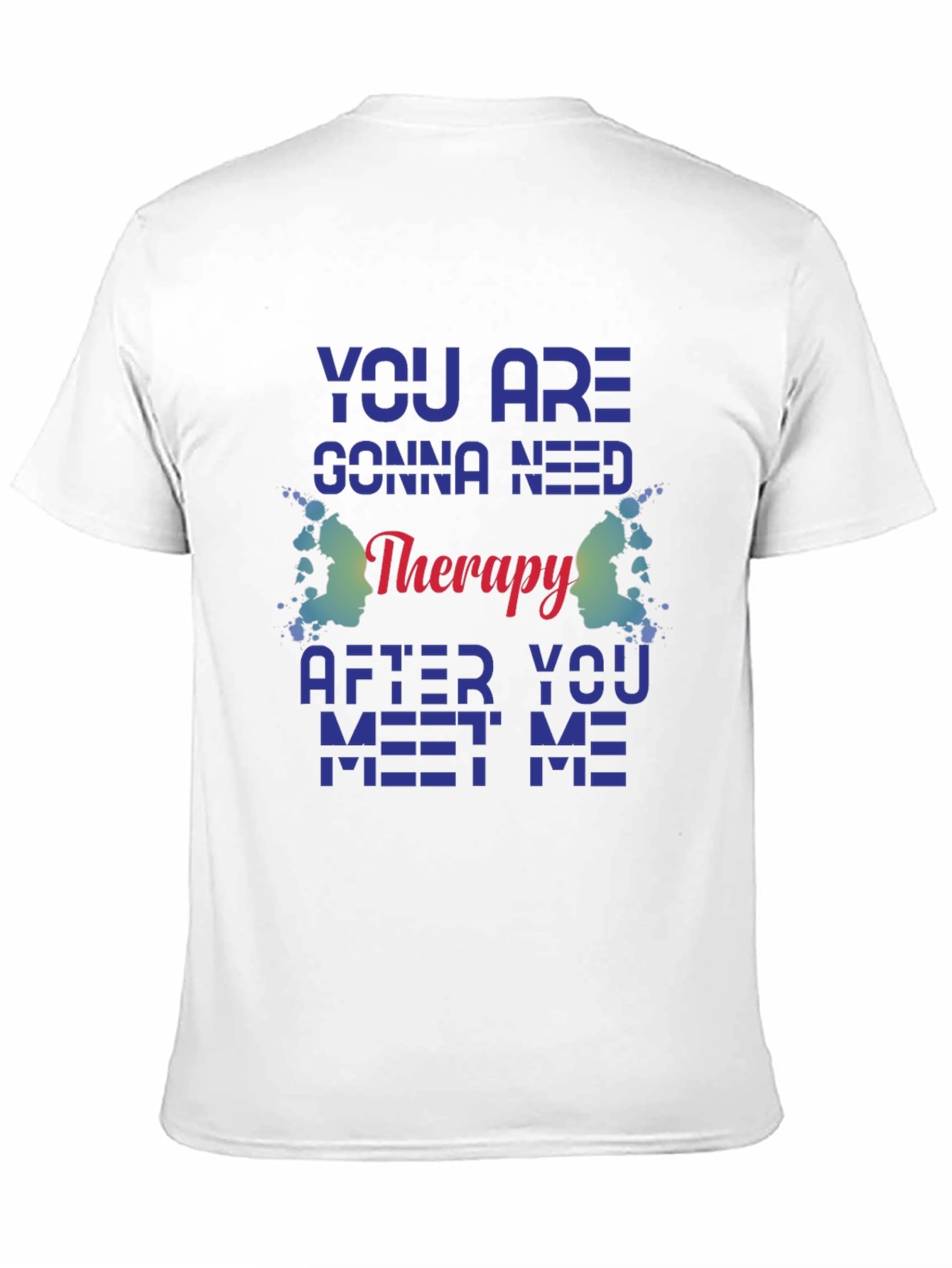 Therapy Quote Graphic Tee - Black Unisex