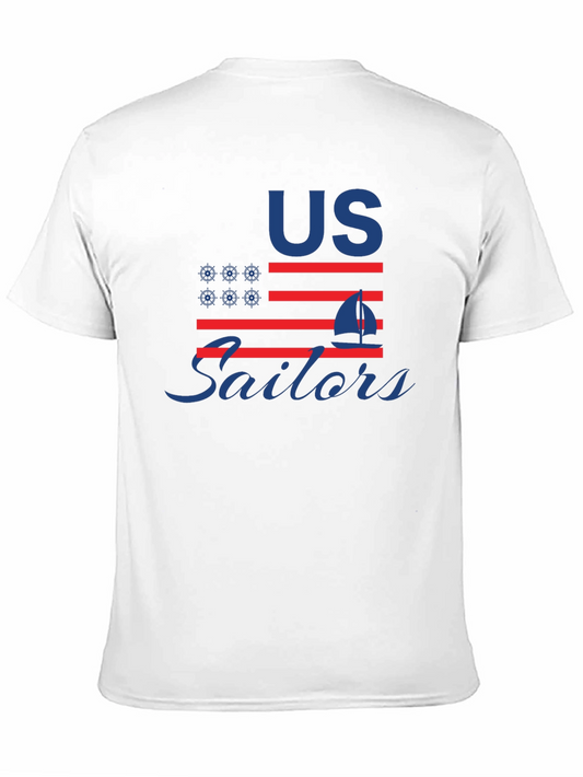 US Sailors American Flag Graphic T-Shirt