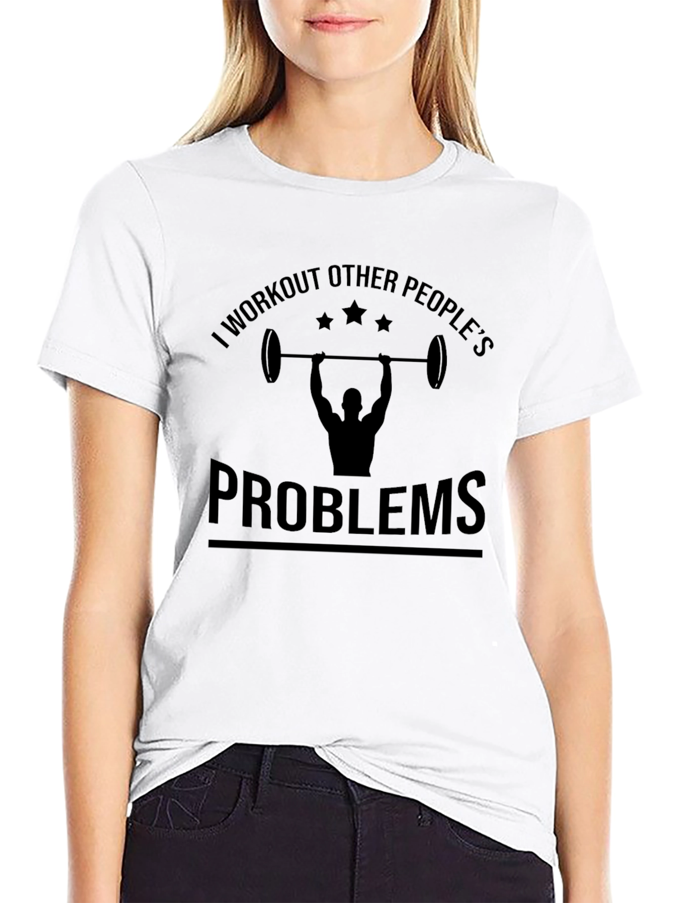 Workout Other Peoples Problems Black T-Shirt