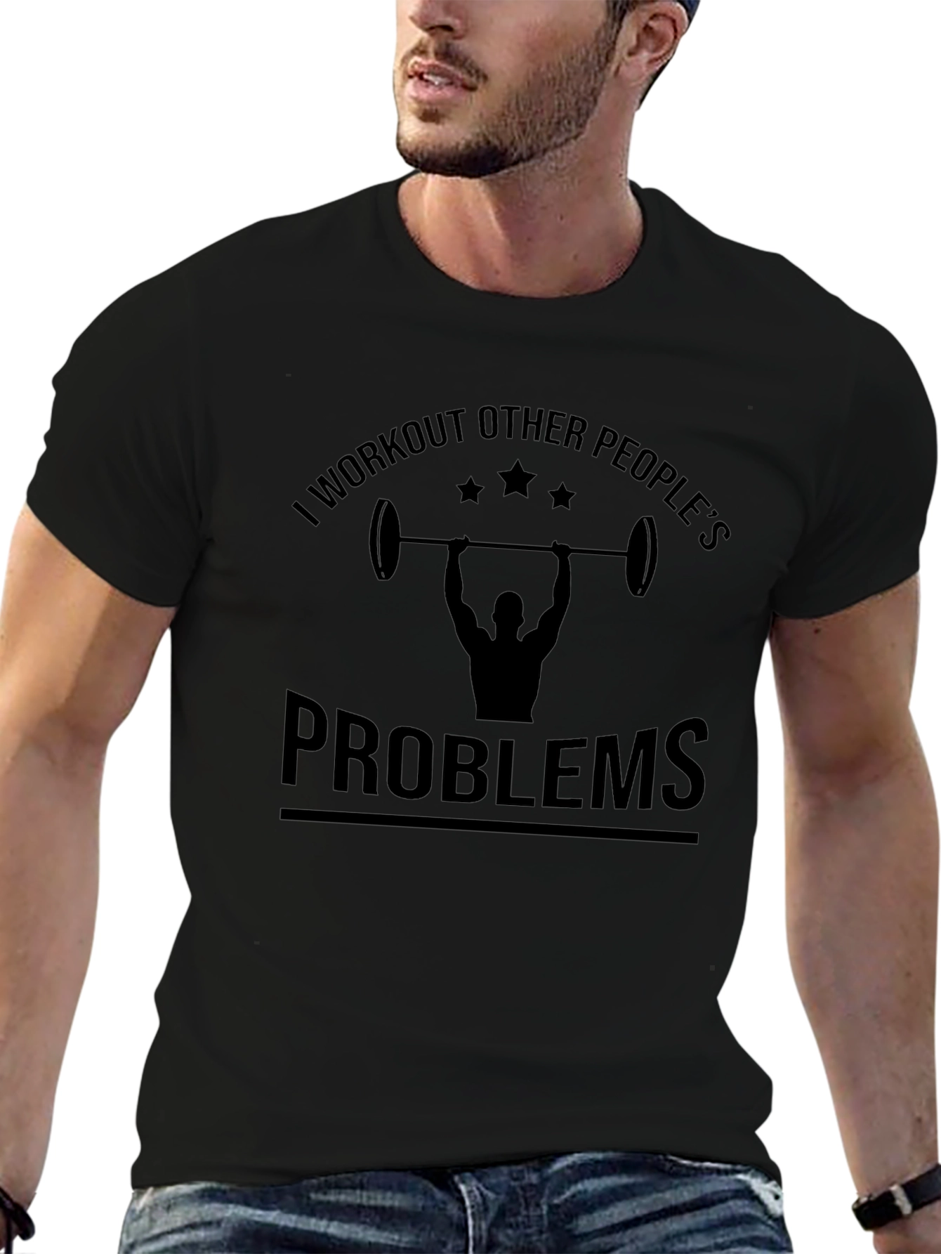 Workout Other Peoples Problems Black T-Shirt