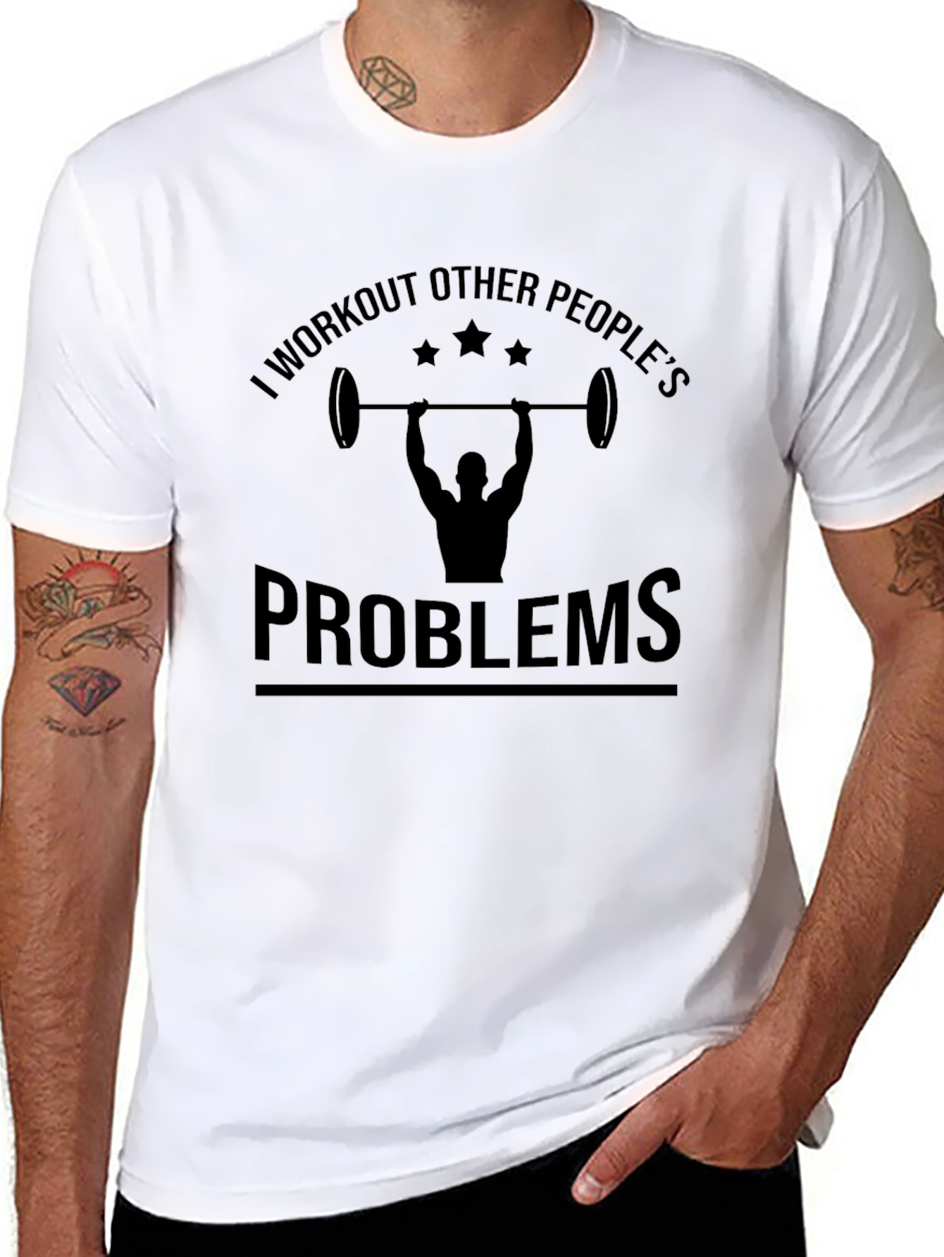 Workout Other Peoples Problems Black T-Shirt