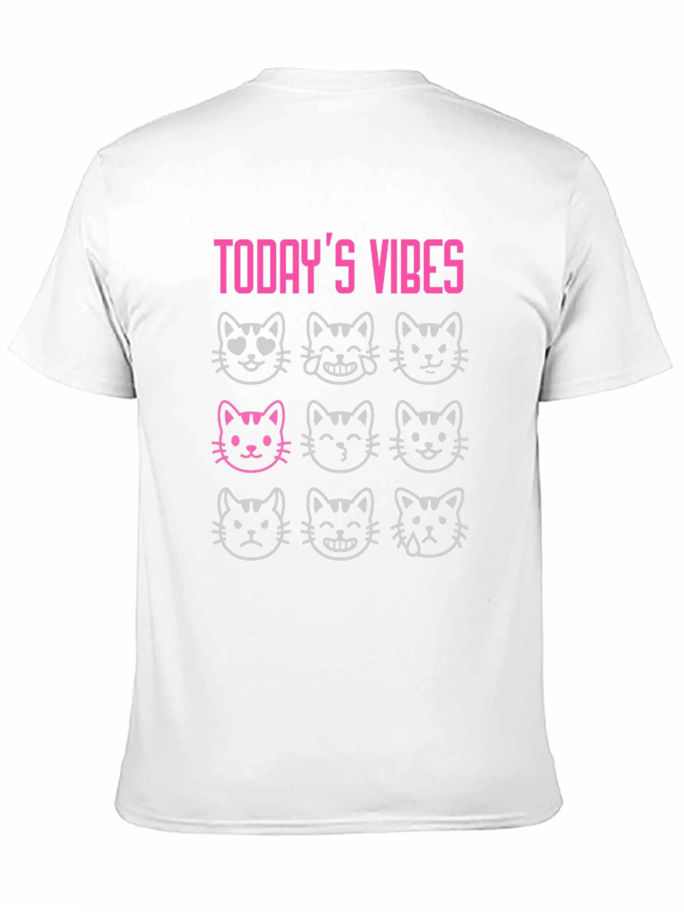 Todays Vibes T-Shirt: Cat Emoji Moods