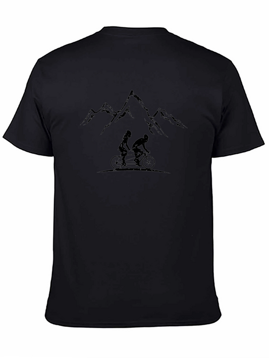 Tandem Mountain Bike Graphic Tee