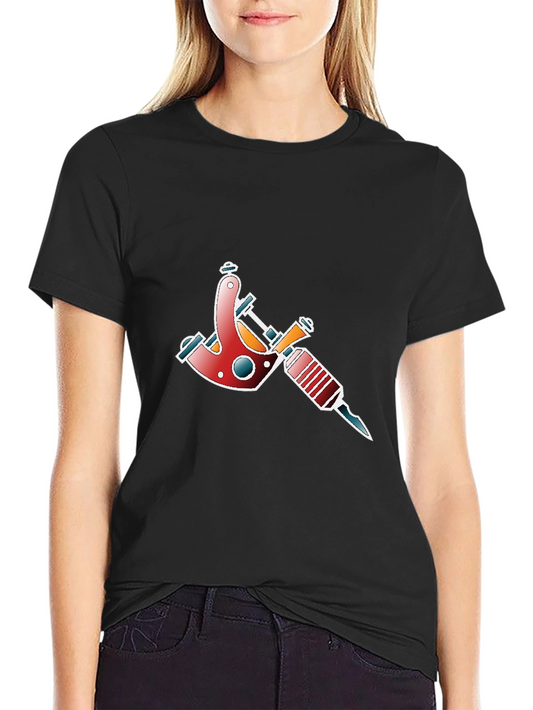 Tattoo Gun Graphic Black T-Shirt