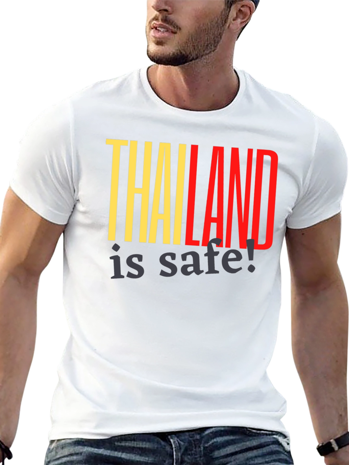 Thailand is Safe! Black T-Shirt