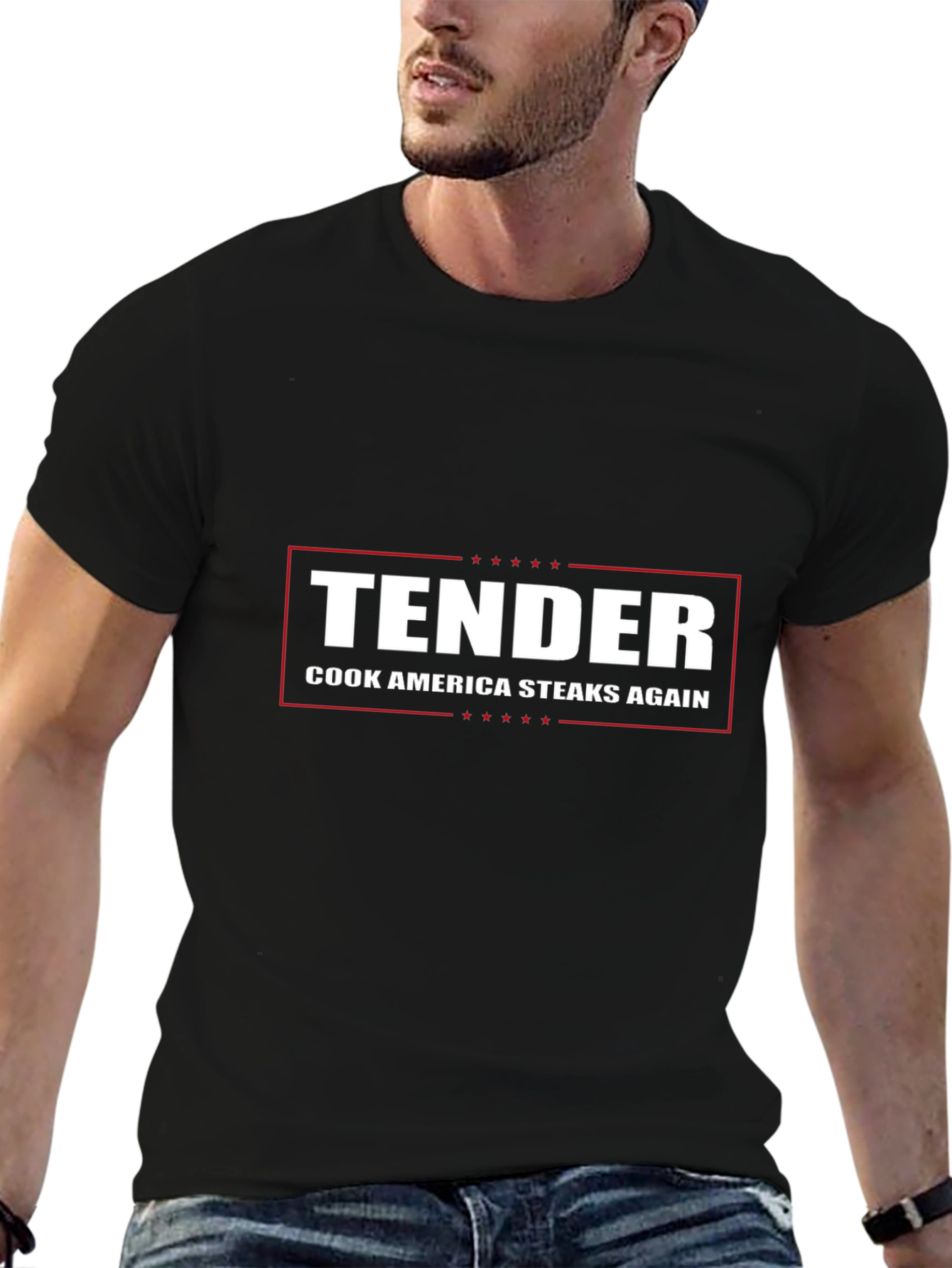 Tender Cook America Steaks Again Graphic T-Shirt