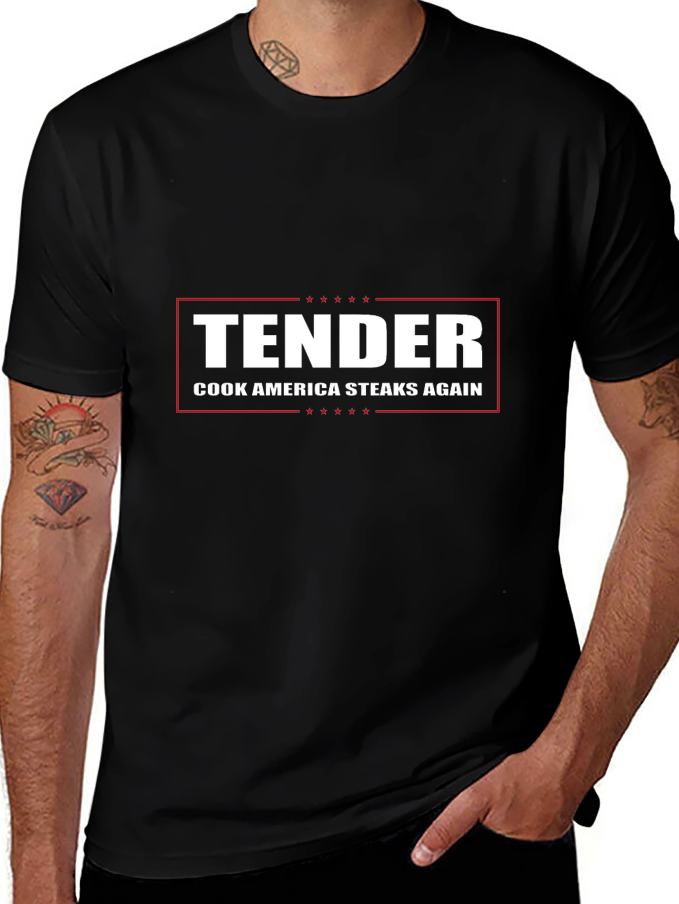 Tender Cook America Steaks Again Graphic T-Shirt