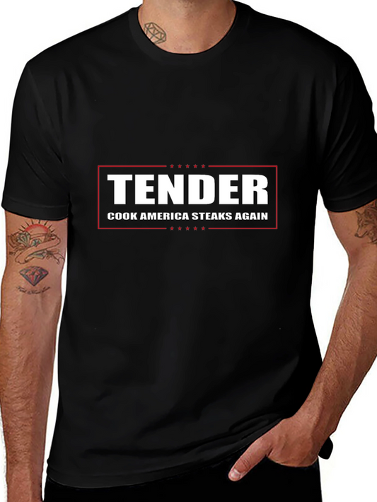 Tender Cook America Steaks Again Graphic T-Shirt