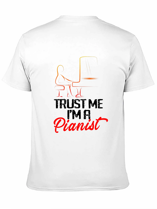 Trust Me Im a Pianist Black T-Shirt
