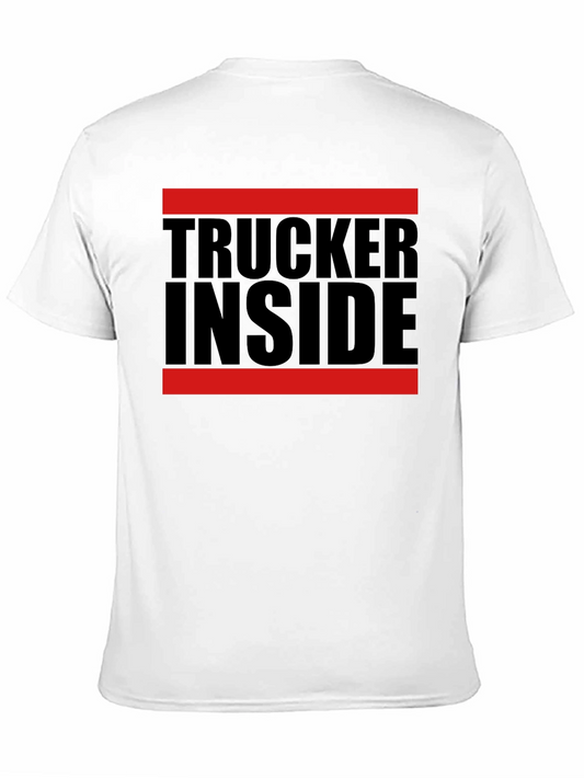 Trucker Inside Graphic Tee - Black