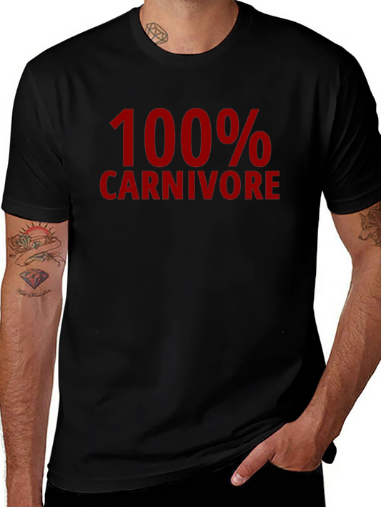100% Carnivore Graphic Tee - Black