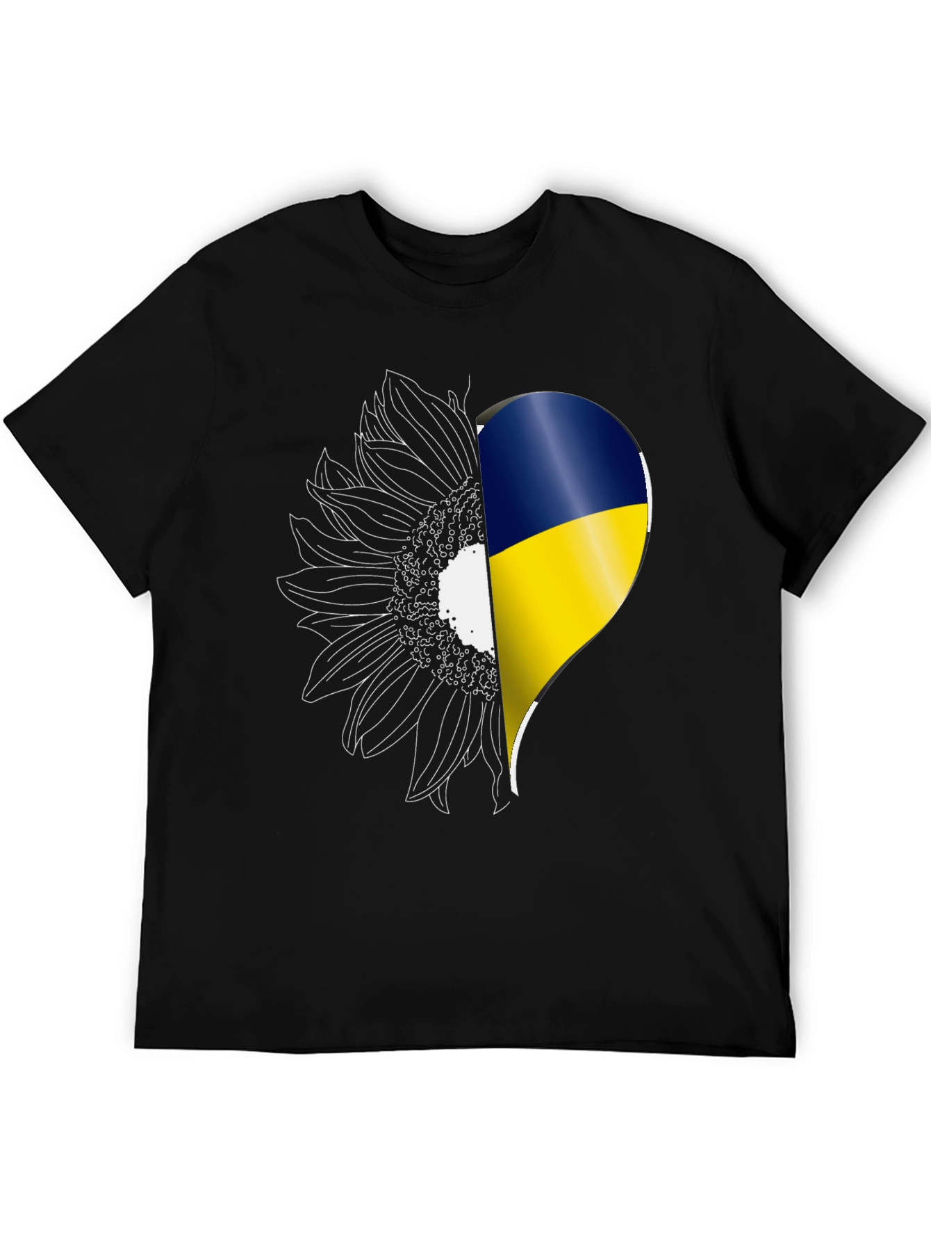 Ukraine Sunflower Heart T-Shirt