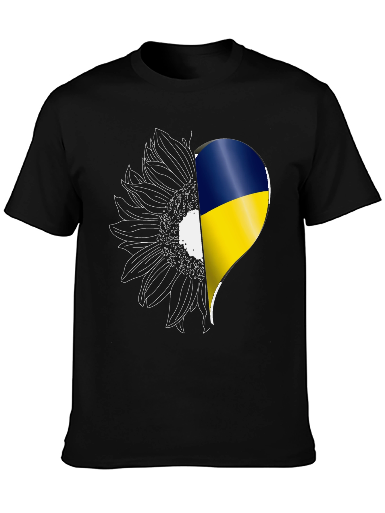 Ukraine Sunflower Heart T-Shirt