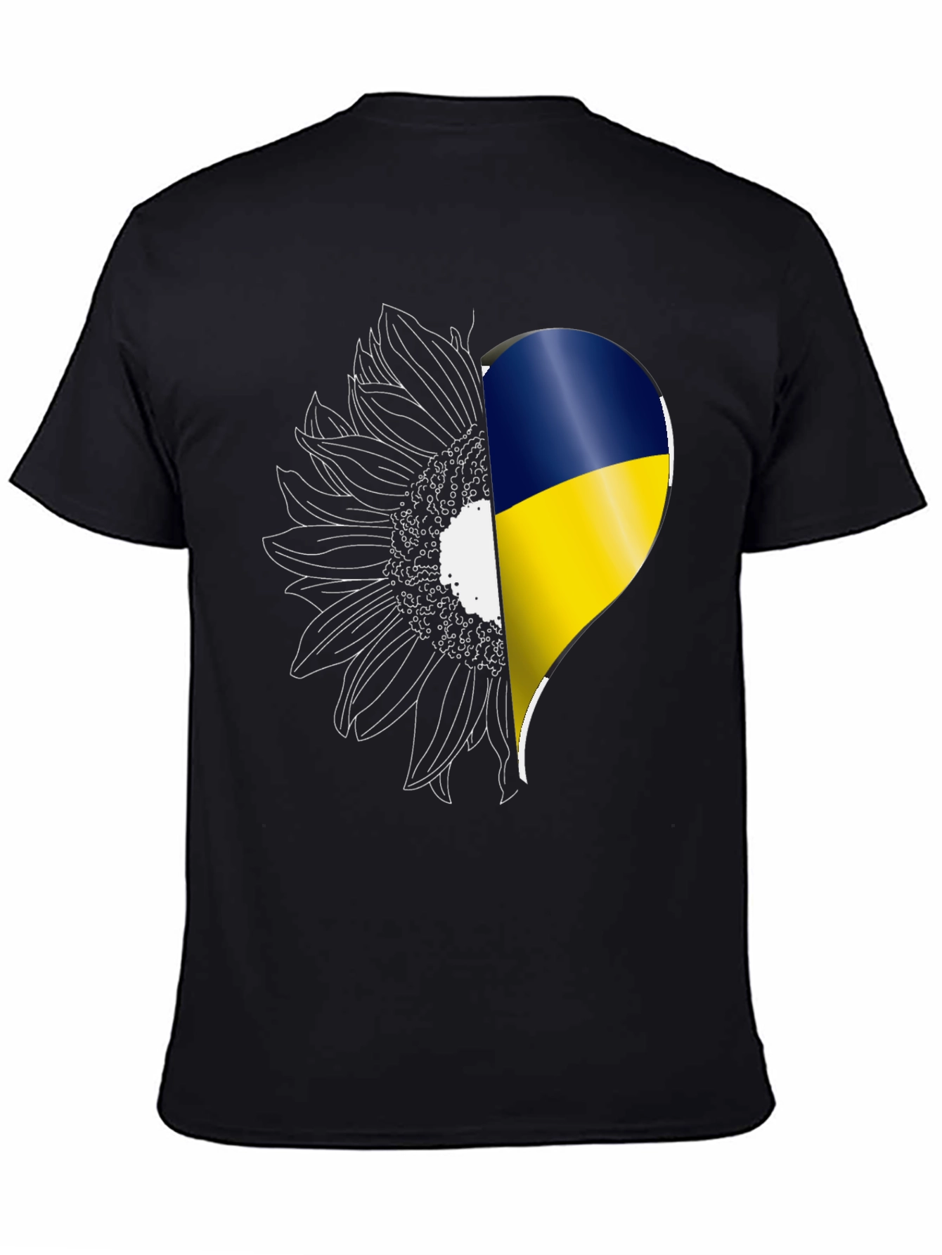 Ukraine Sunflower Heart T-Shirt