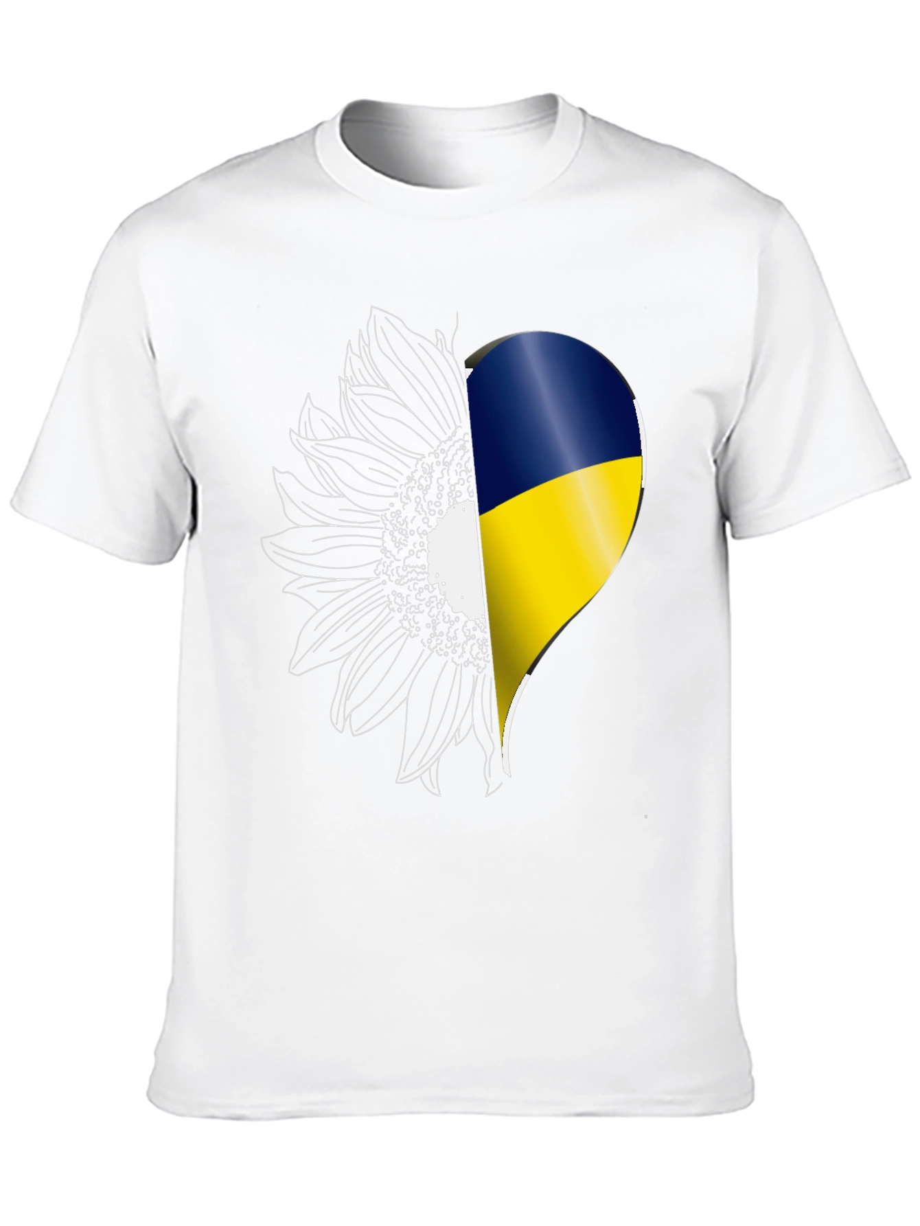Ukraine Sunflower Heart T-Shirt