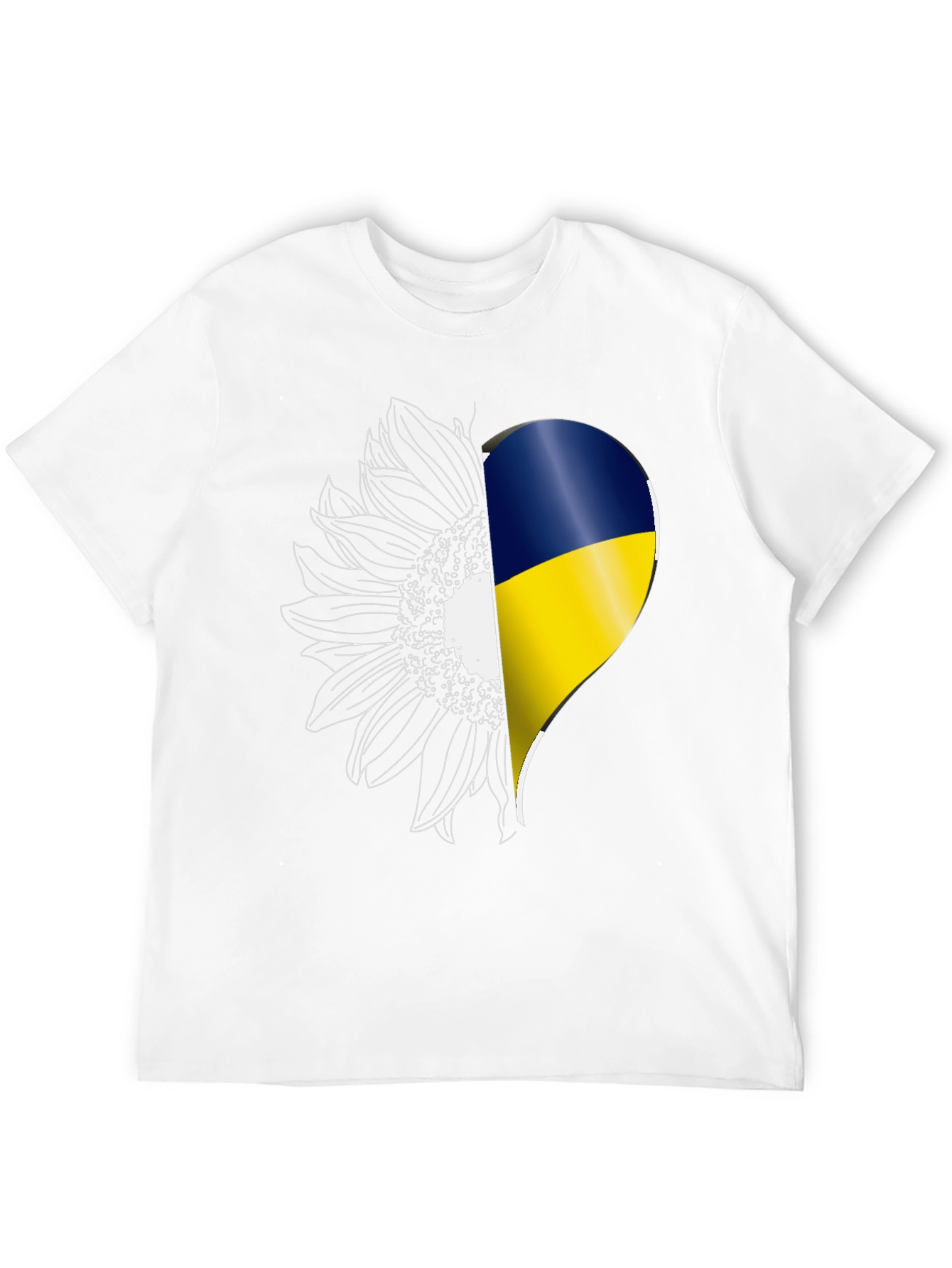 Ukraine Sunflower Heart T-Shirt