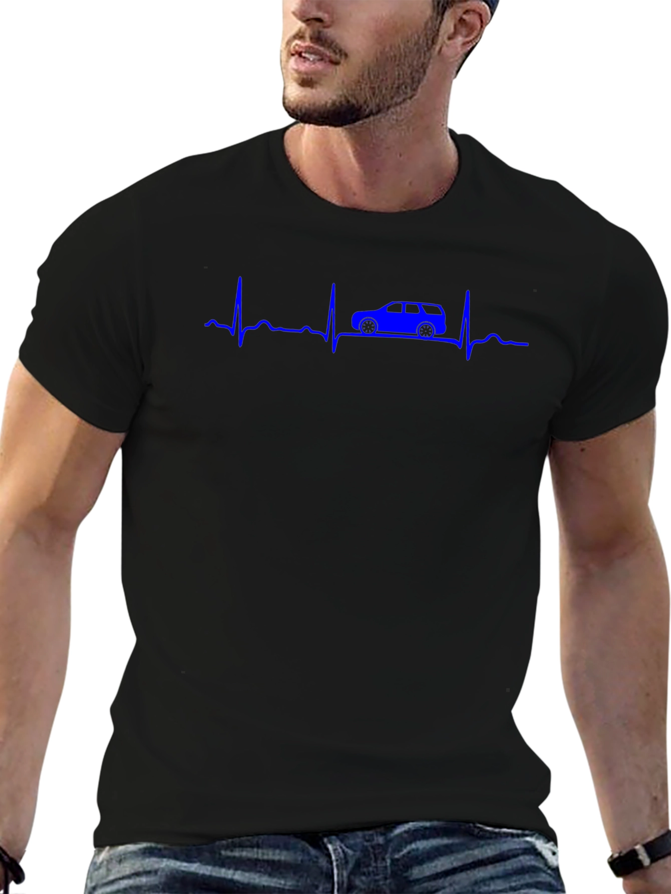 SUV Heartbeat T-Shirt - Car Lover Tee