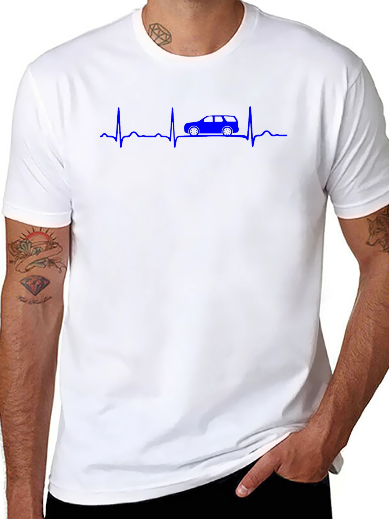 SUV Heartbeat T-Shirt - Car Lover Tee