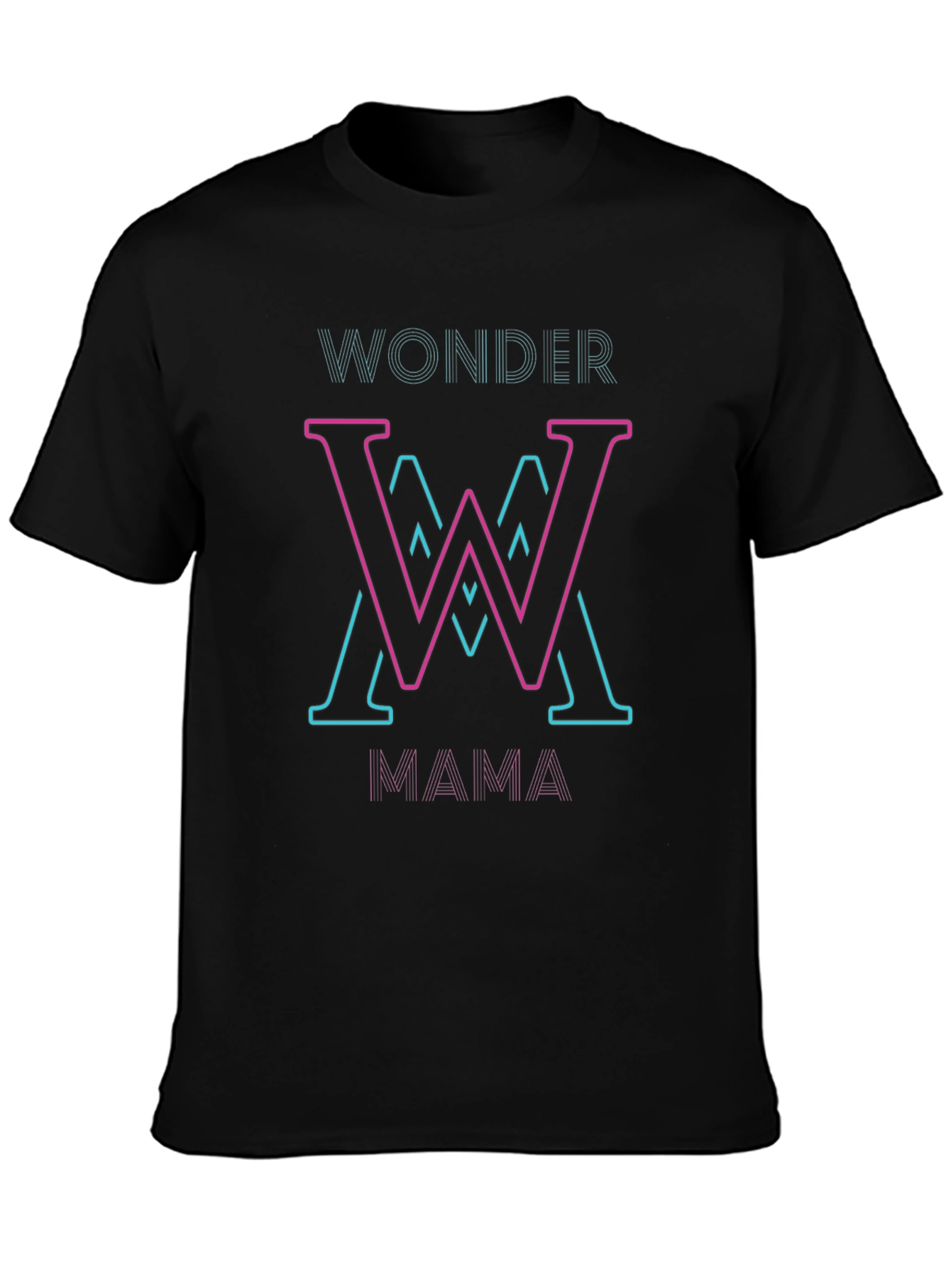 Wonder Mama T-Shirt - Stylish Neon Design