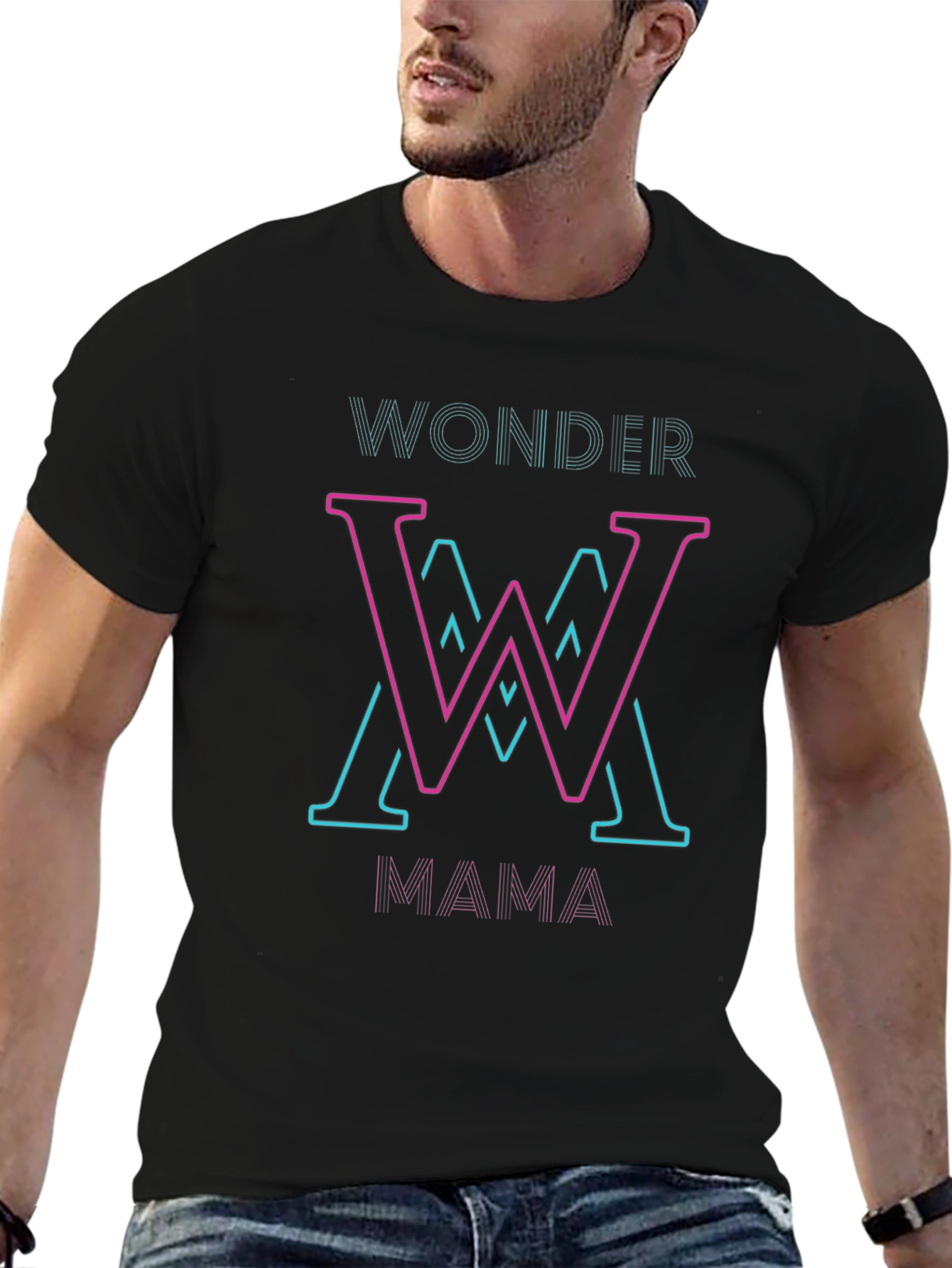 Wonder Mama T-Shirt - Stylish Neon Design