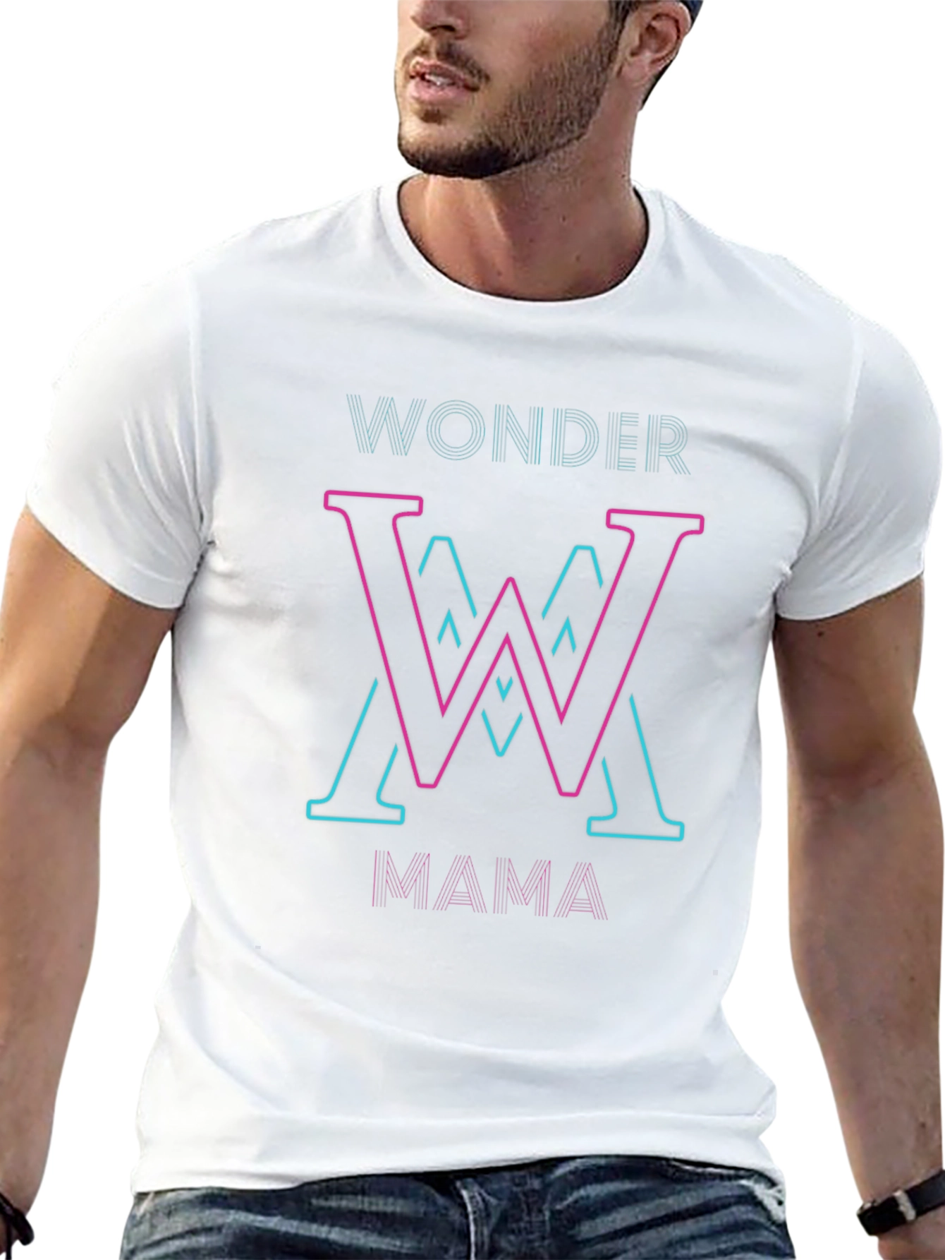 Wonder Mama T-Shirt - Stylish Neon Design