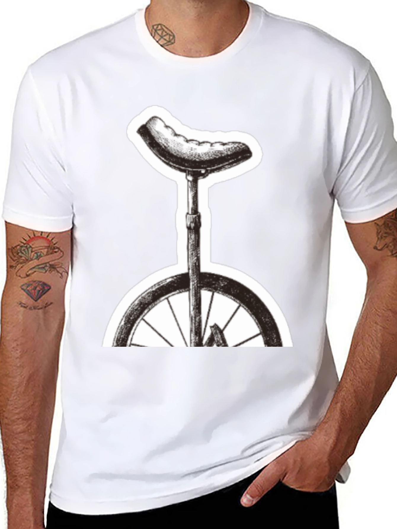 Unicycle Graphic Tee - Ride in Style!