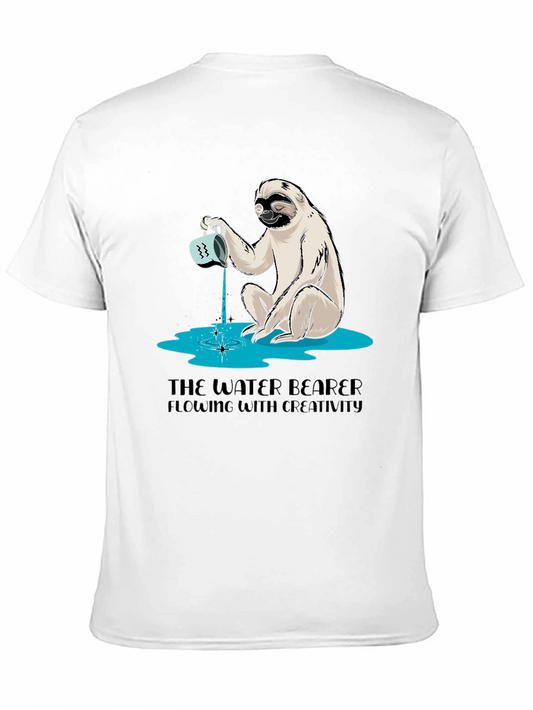 Water Bearer Sloth Graphic Tee - Creative Flow