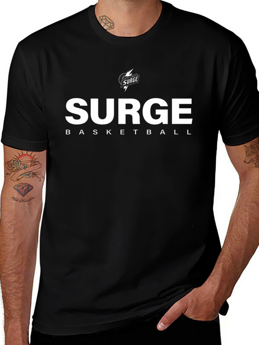 Surge Basketball Black Graphic T-Shirt