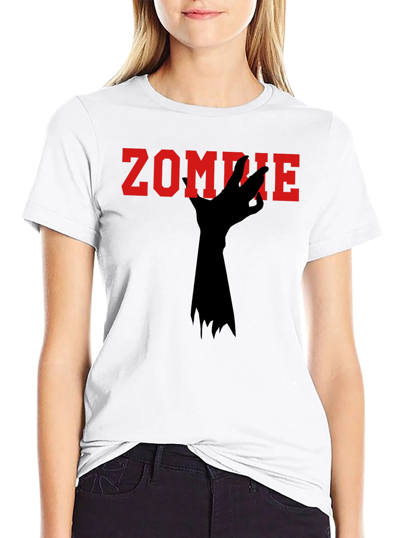 Zombie Hand Graphic Tee - Spooky Season