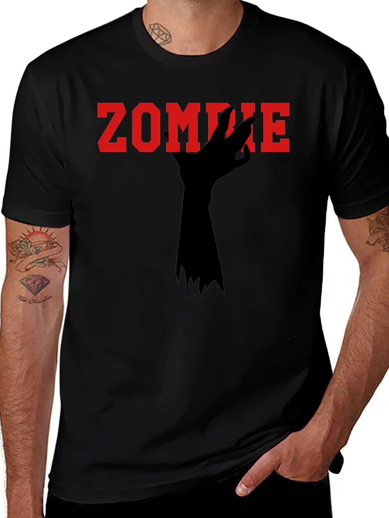 Zombie Hand Graphic Tee - Spooky Season