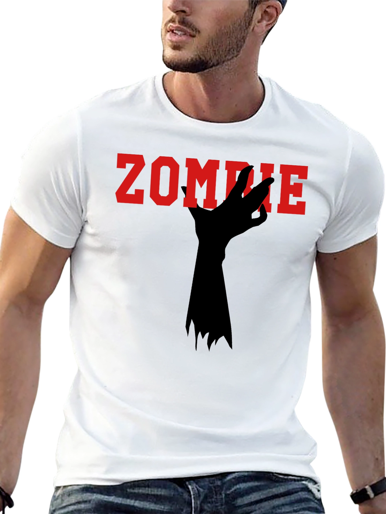 Zombie Hand Graphic Tee - Spooky Season