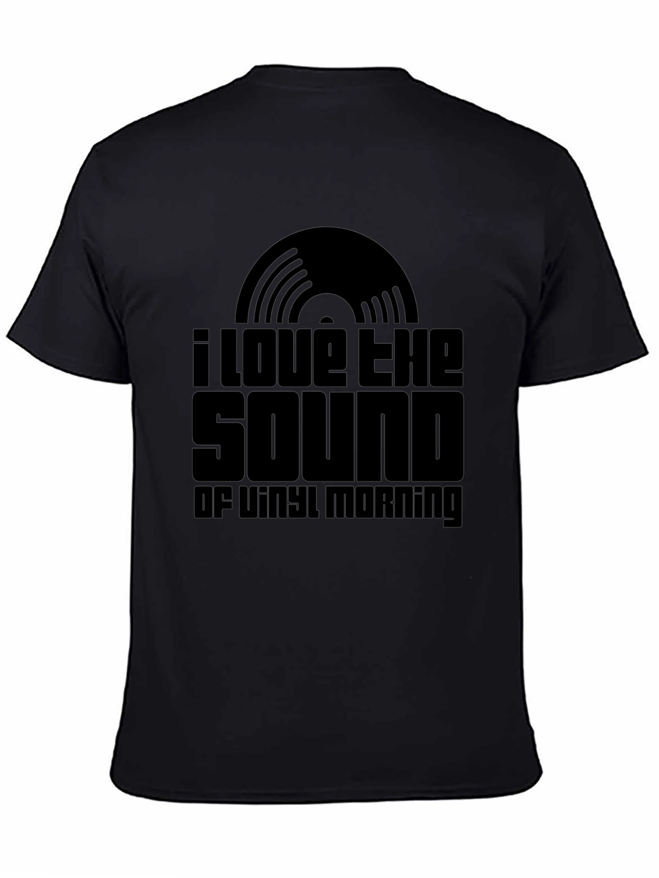 Vinyl Morning Graphic Tee - Music Lovers Shirt