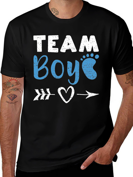 Team Boy T-Shirt - Baby Shower Gender Reveal Tee
