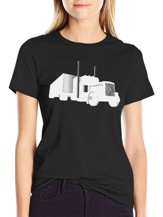 Truck Graphic Tee - Black Cotton Comfort