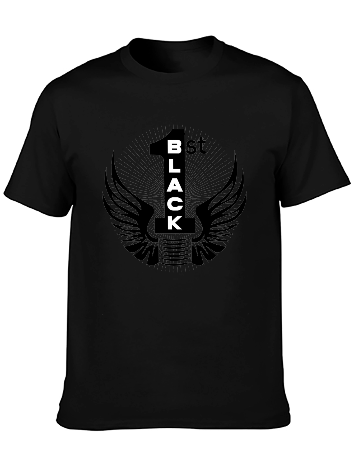 1st Black T-Shirt Graphic Tee